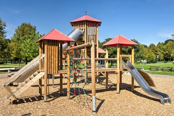 Playground Mulching Service in Fresno